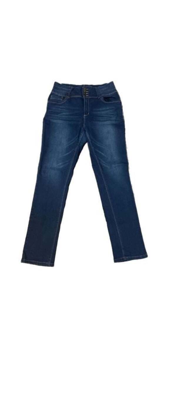 Bamboo Jeans Women's High Rise 4-Button Straight Leg Jeans Size 17